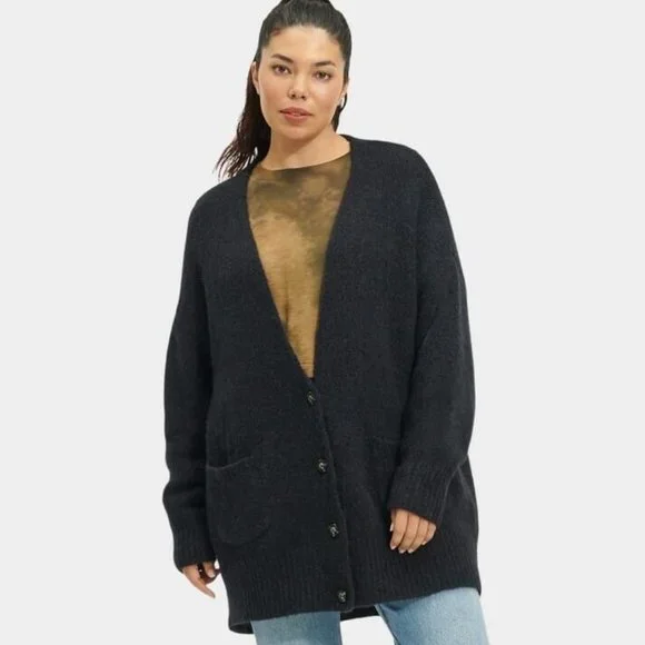 UGG Sweaters Ugg Jaelyn Thick Plush Alpaca Blend Button